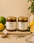 Rajasthani Mango Pickle (Mustard Oil) and Khatta Meetha Nimbu (Zero Oil) Combo | No Preservative | Homemade